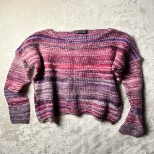 Elsamanda Italy Anthropologie Mohair Sweater of Whimsy Women's L Alpaca Luxury